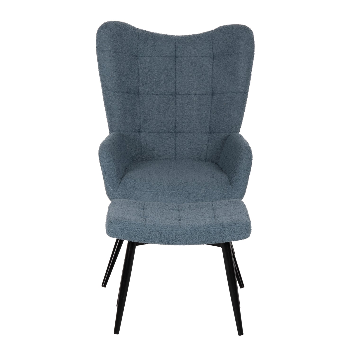 Fotoliu cu taburet CORONA BOUCLE