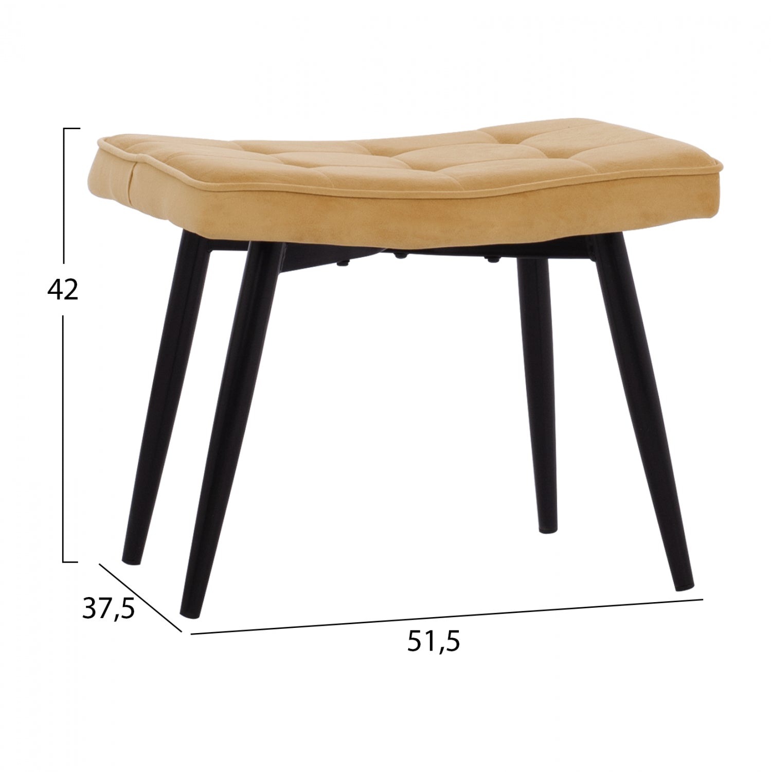 Fotoliu cu taburet CORONA VELVET TAB