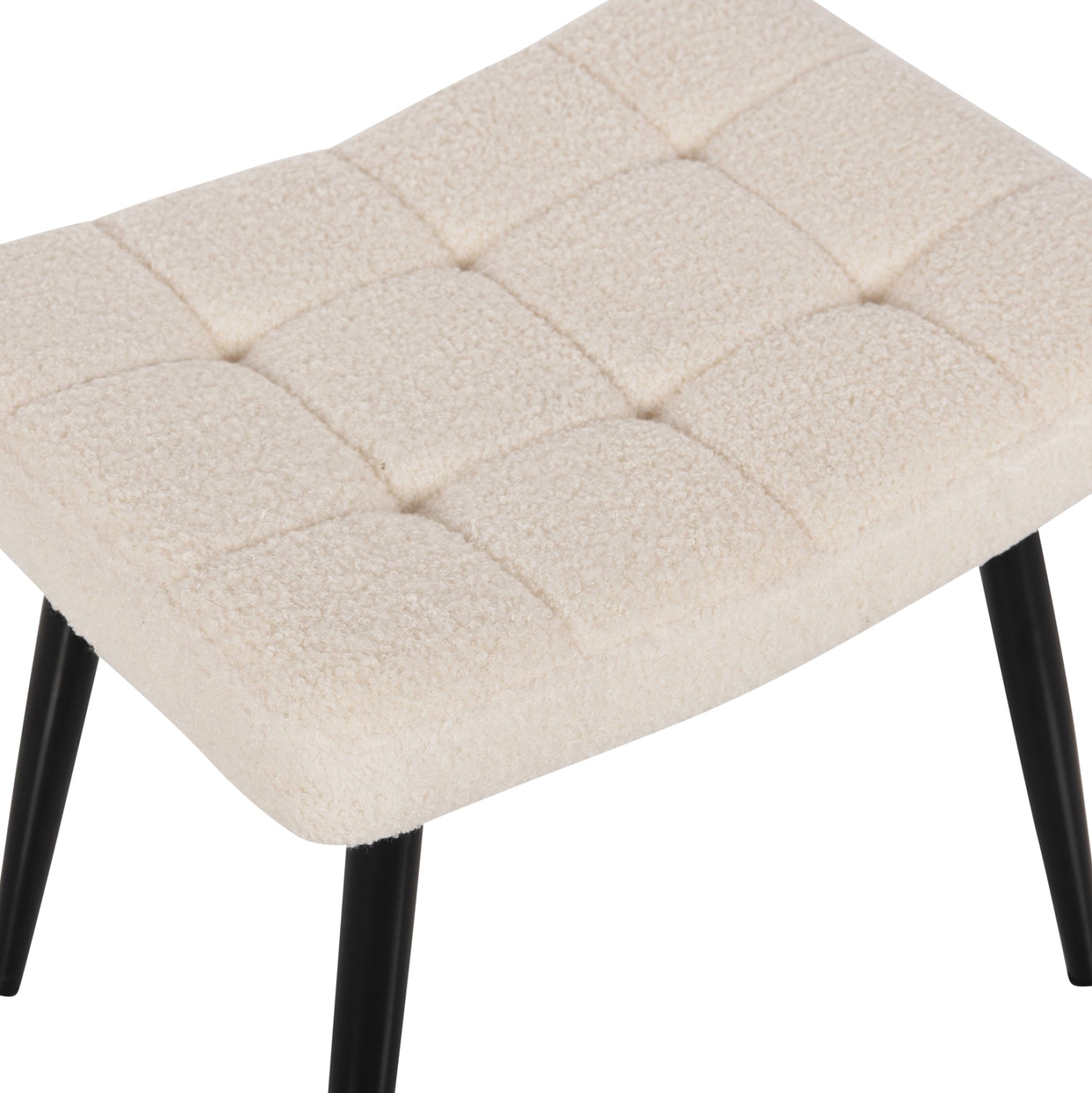 Fotoliu cu taburet CORONA BOUCLE