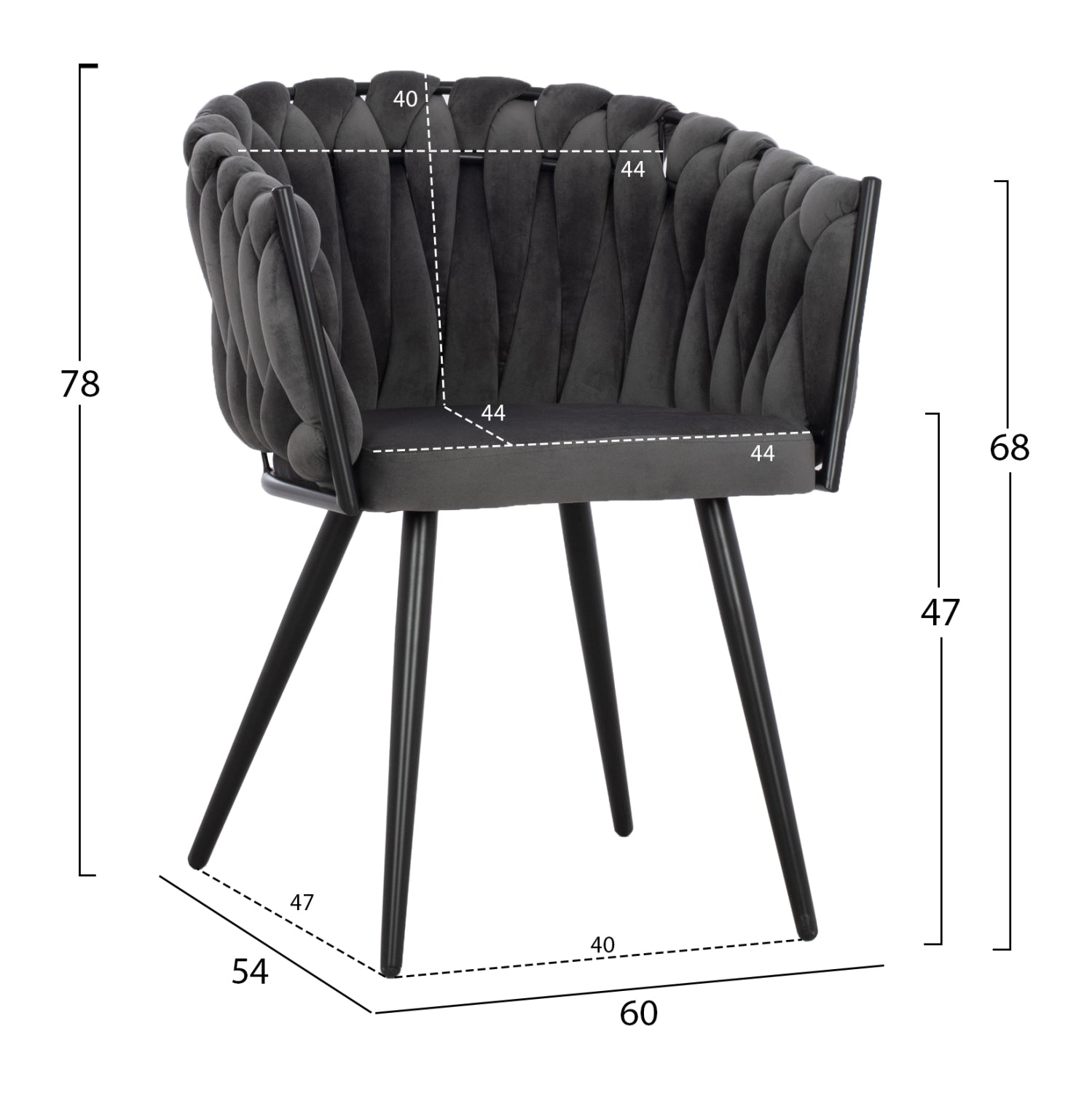 Scaun ANDRA SOFT VELVET