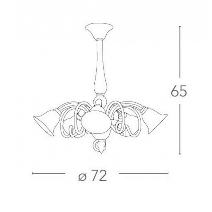 Lampă suspendată POSEIDON 5L