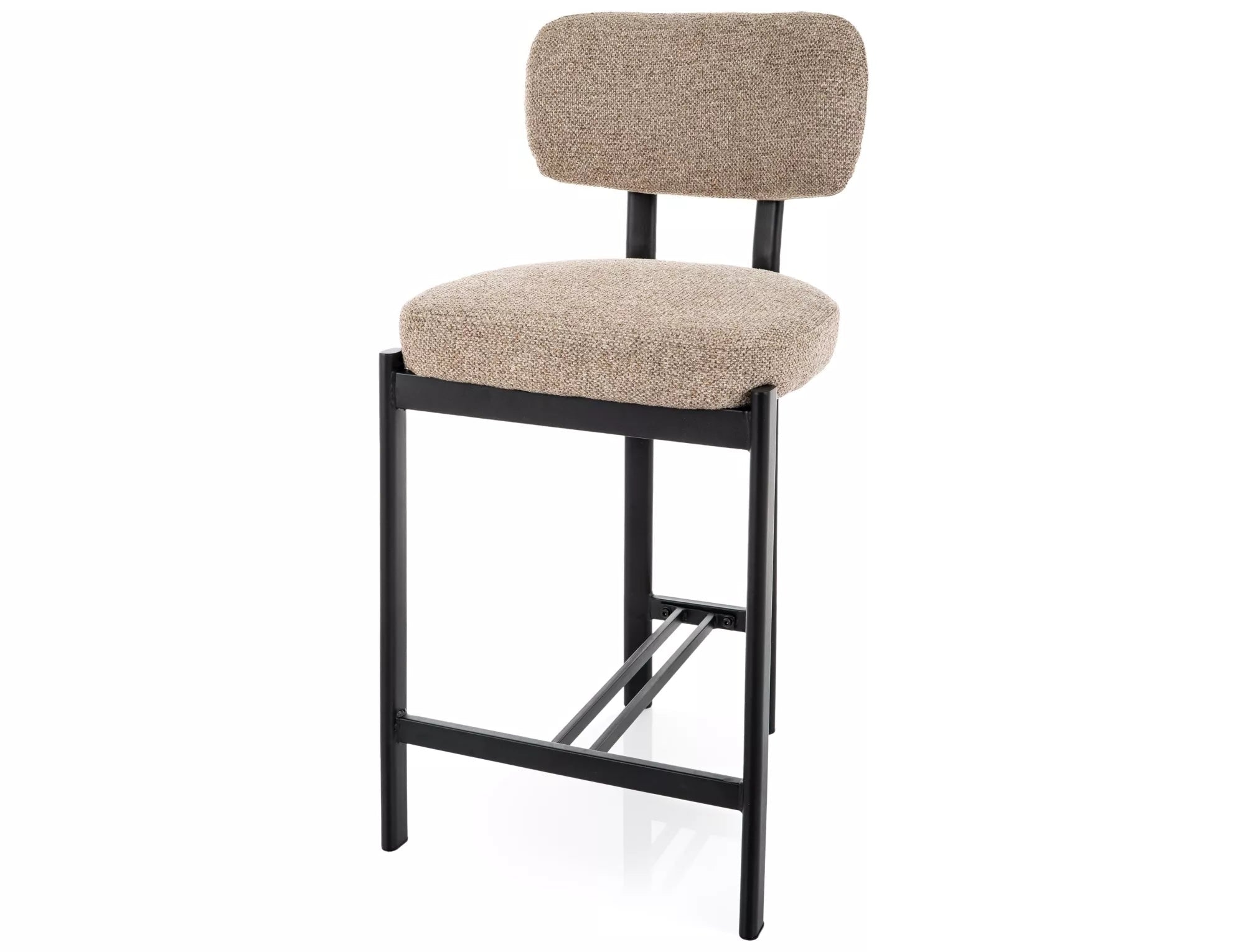 Scaun de bar BELUR BLACK LEGS H62 CM