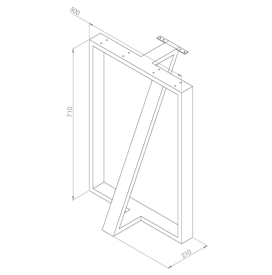 Set picioare masa QUADRA