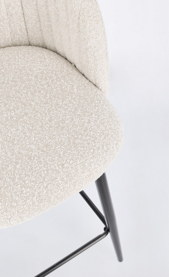 Scaun de bar QUEENS BOUCLE H65 CM CREAM - P