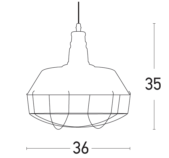 Lampă suspendată GOLF