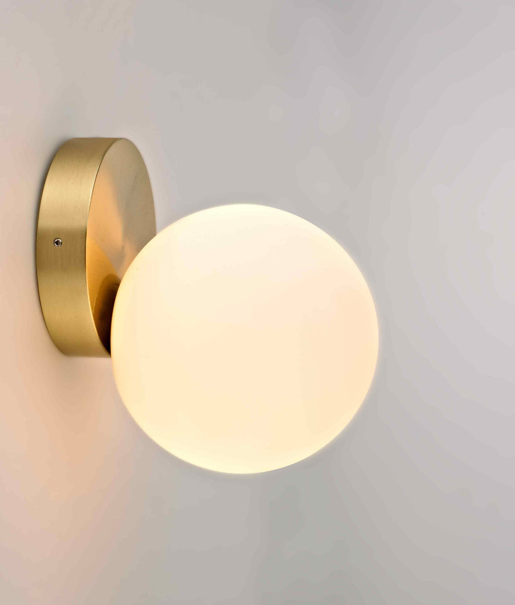 Aplica de perete ARIA bronz & alb opal