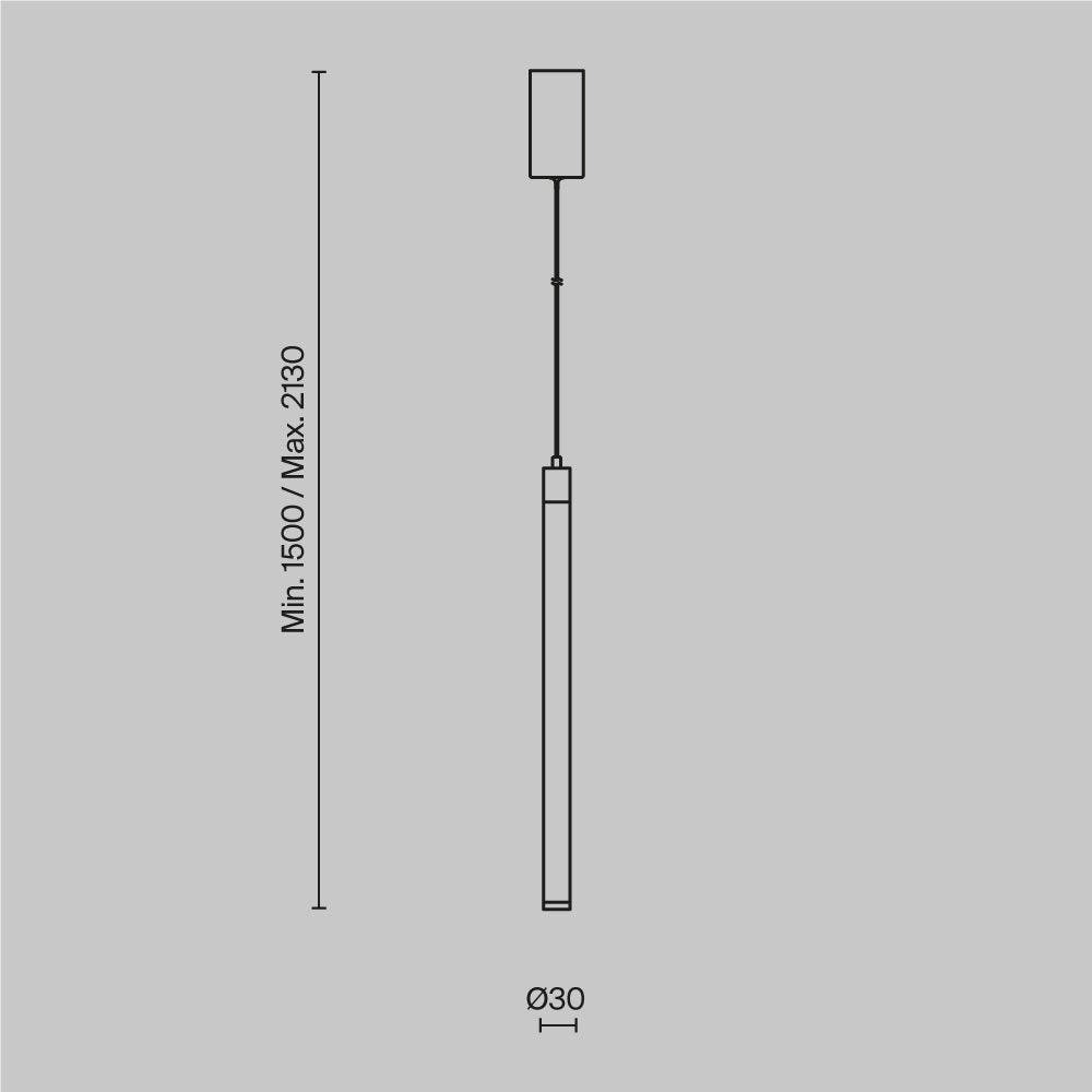 Lampa suspendata RAYA 3000K 10W