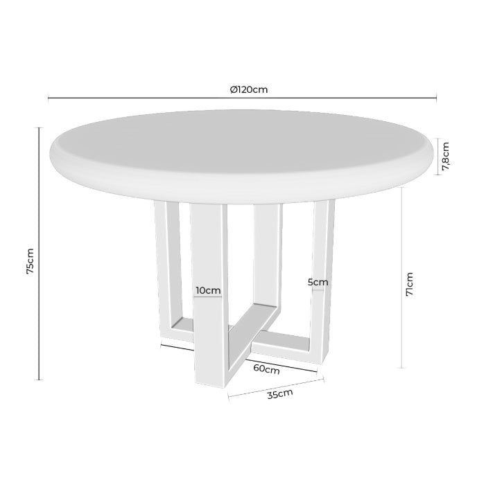 Masa RETIRO Ø100/120 CM