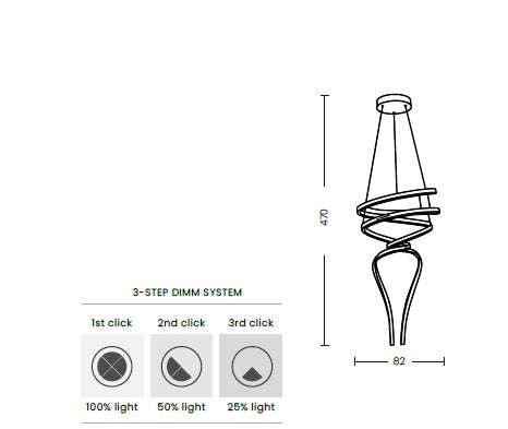 Lampa suspendata RIBASO