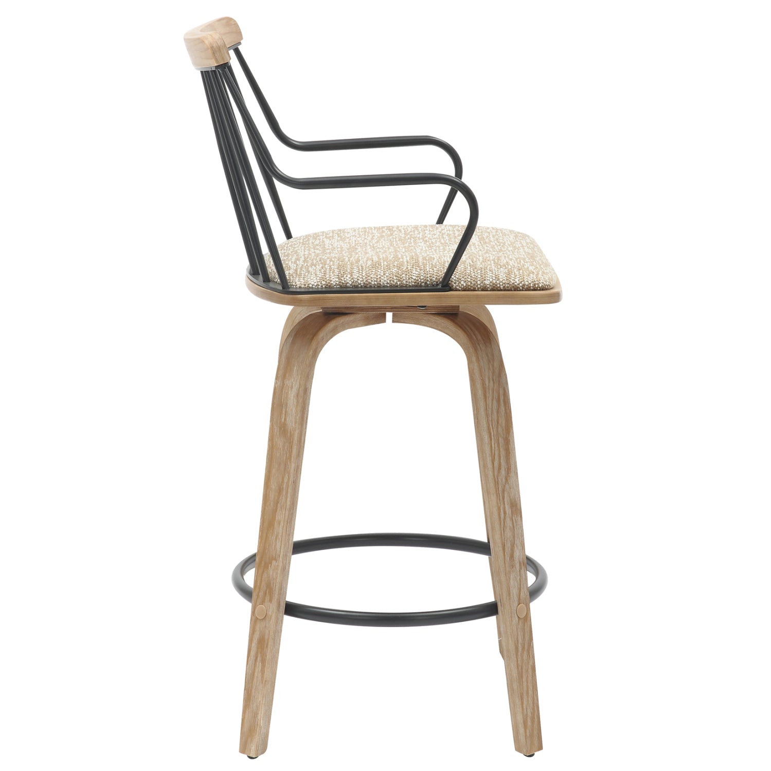 Scaun de bar RIONA BEIGE H56 CM