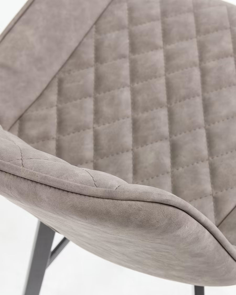 Scaun de bar RYAN TAUPE H65 CM - PROMO