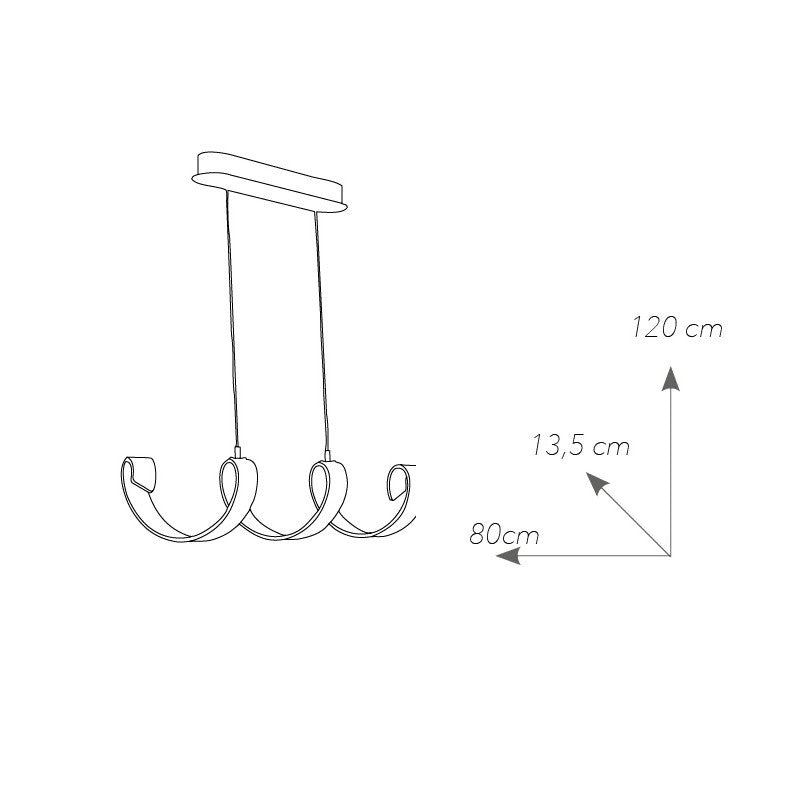Lampă suspendată HELIX S4