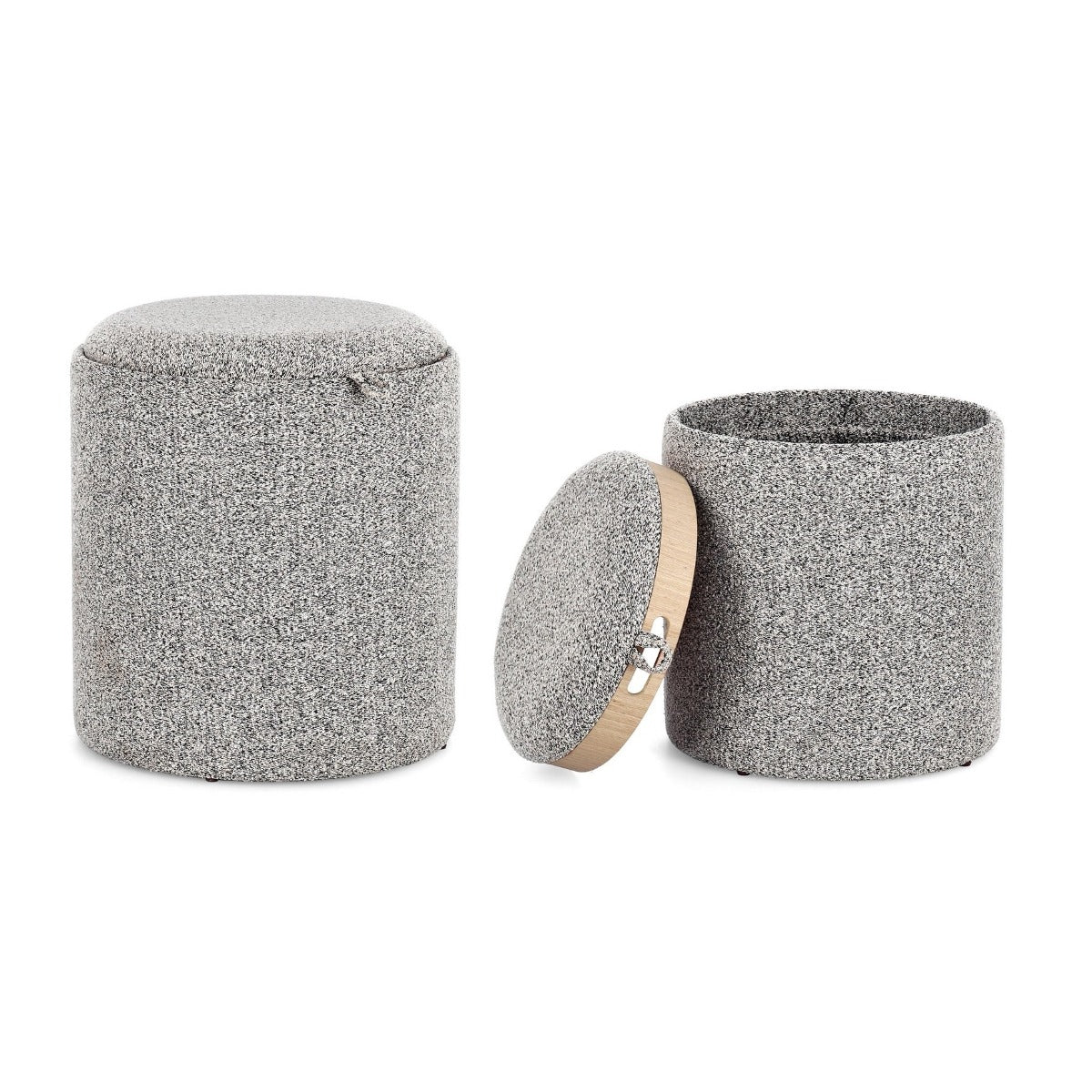 Set 2 taburete SALSHA Ø34/39 CM