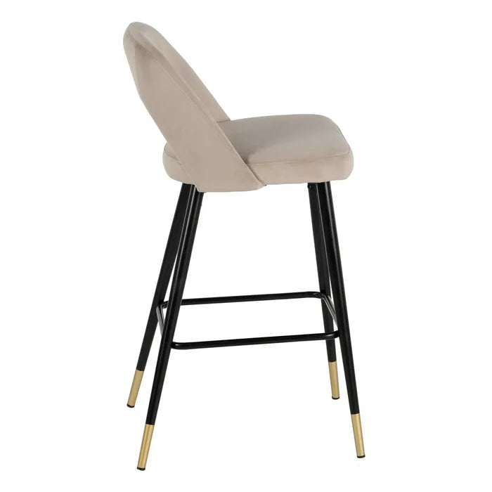 Scaun de bar DUCHESS VELVET H-75CM beige - P