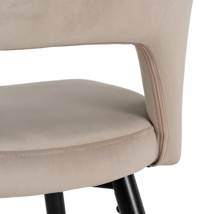 Scaun de bar DUCHESS VELVET H-75CM beige - P