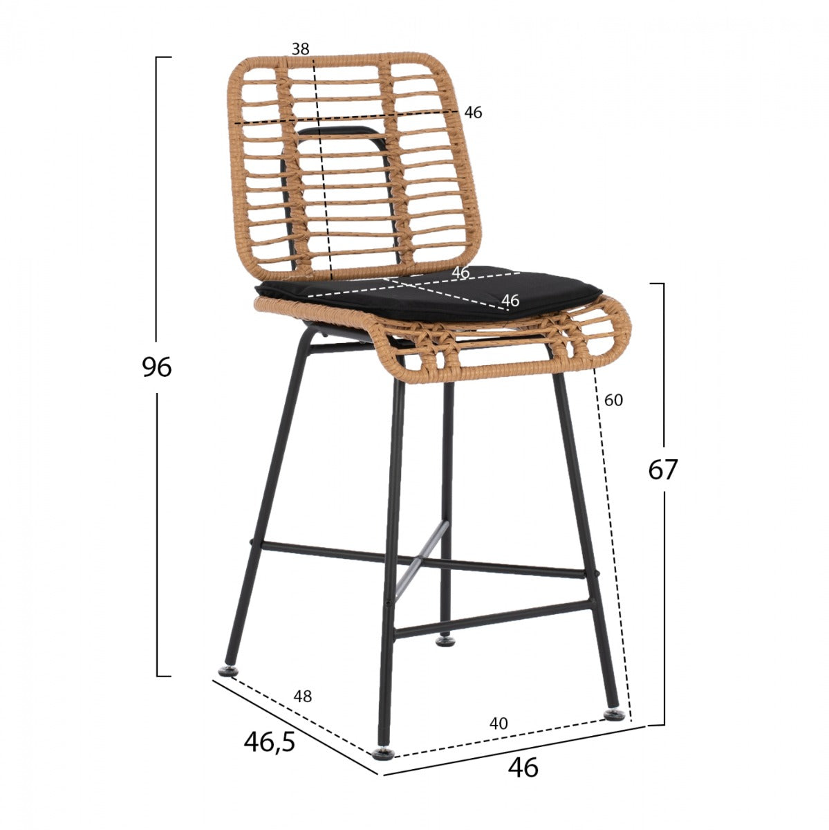 Scaun de bar BAIER H65 CM
