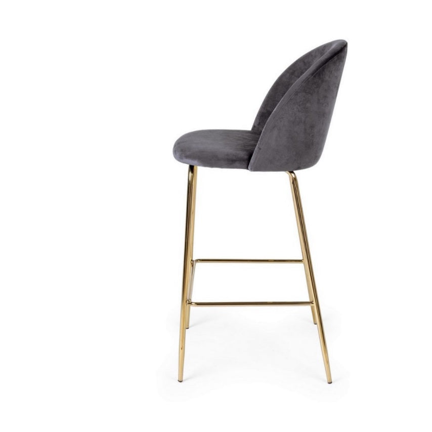 Scaun de bar CARE VELVET H74 CM