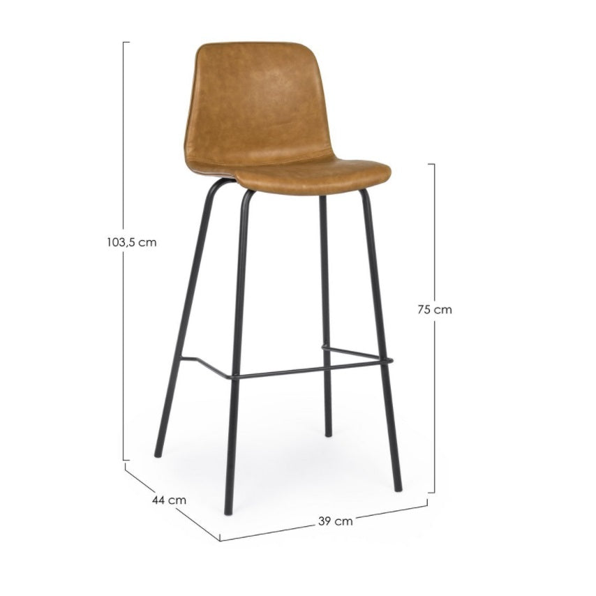 Scaun de bar KYRAS BROWN H75 CM