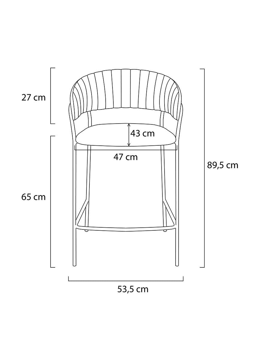 Scaun de bar MARGOT H65 CM