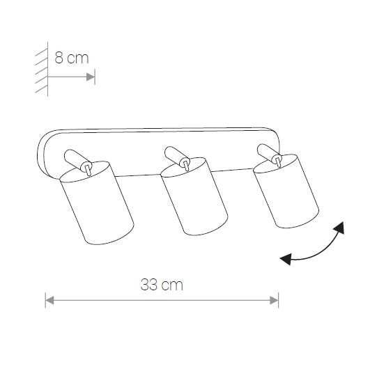 Spot aplicat VASTRA 3