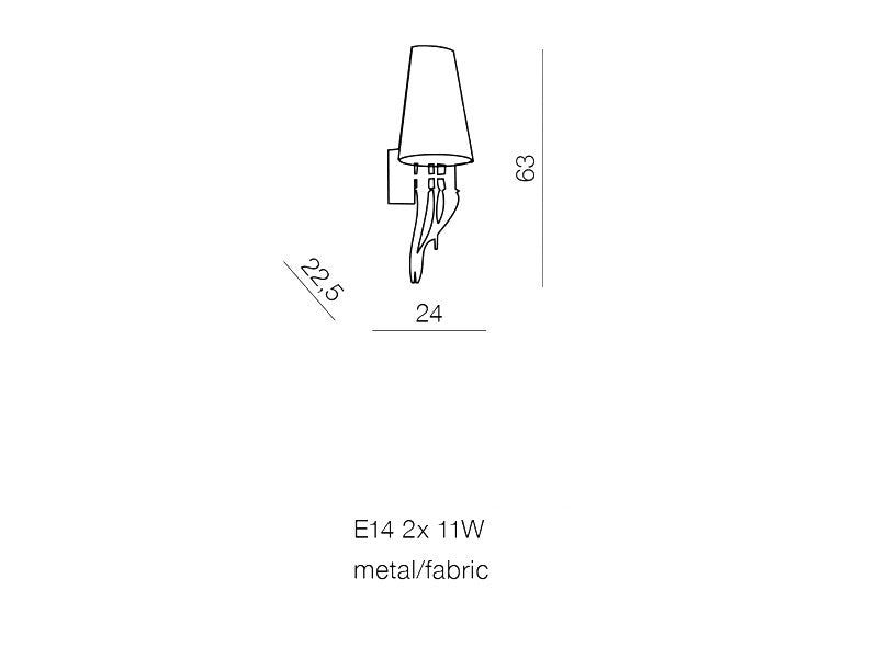 Aplica de perete DIABLO