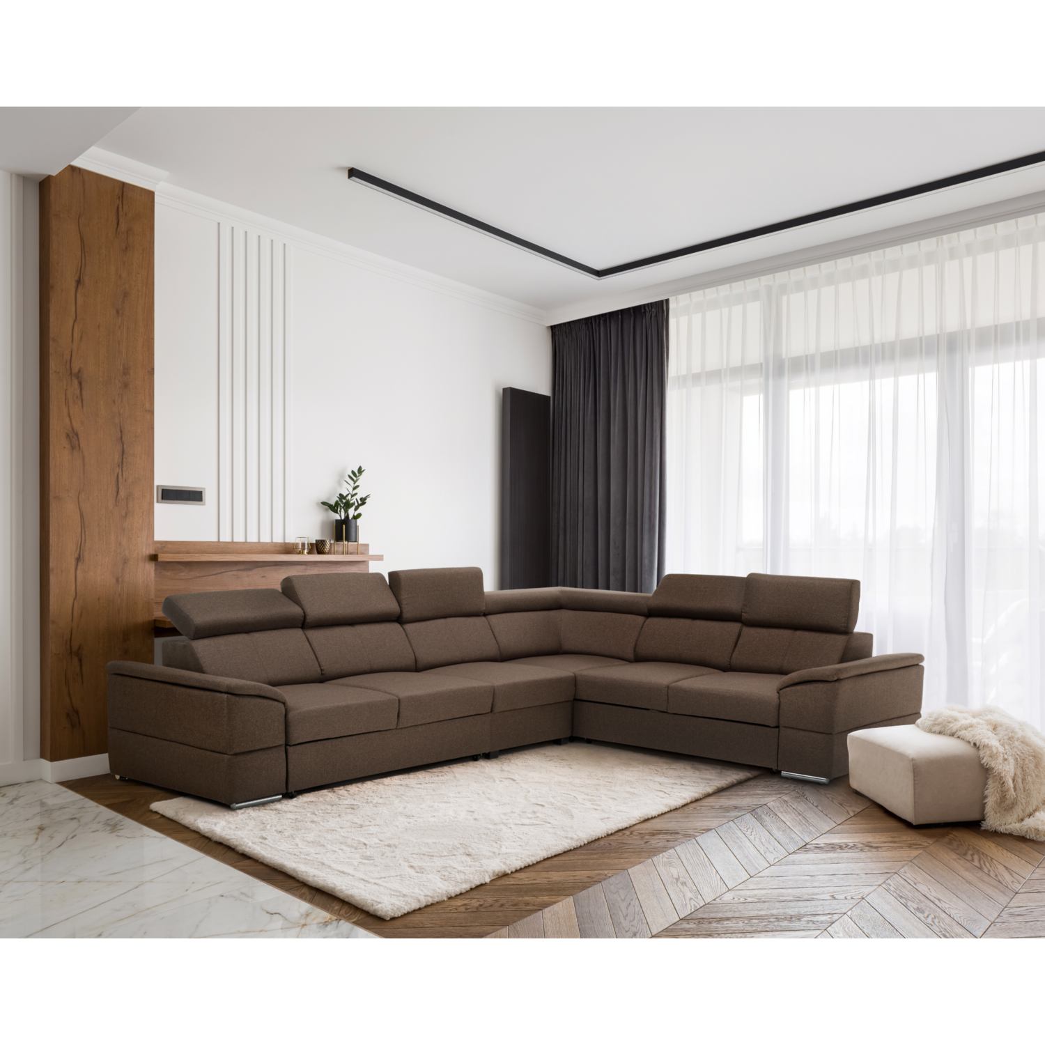 Coltar reversibil extensibil LANGORIA 325 CM