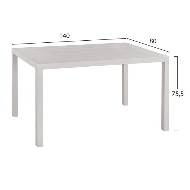 Set masa si scaune CLARA 140x80x75.5 CM