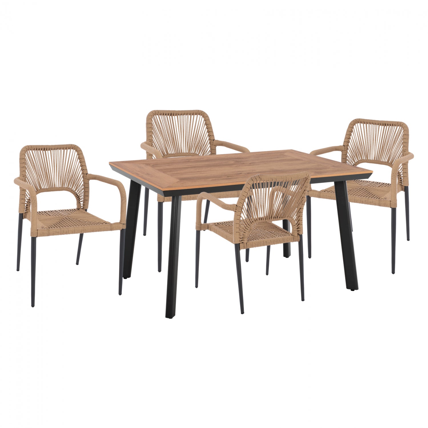 Set masa si scaune MISTRALE QUATTRO ARM