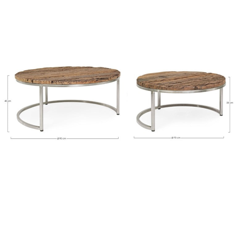 Set 2 măsuțe de cafea RAFTES