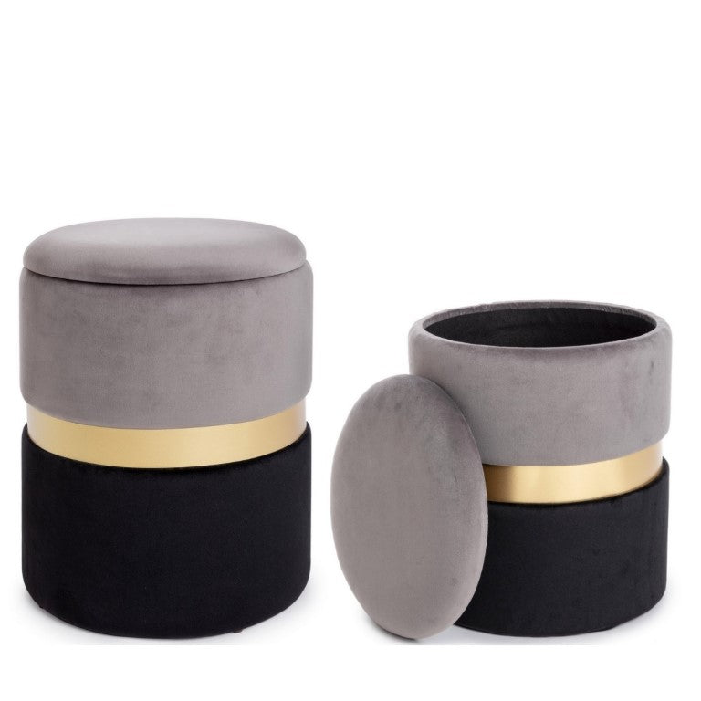 Set 2 taburete POLIN Ø31.5/36 CM