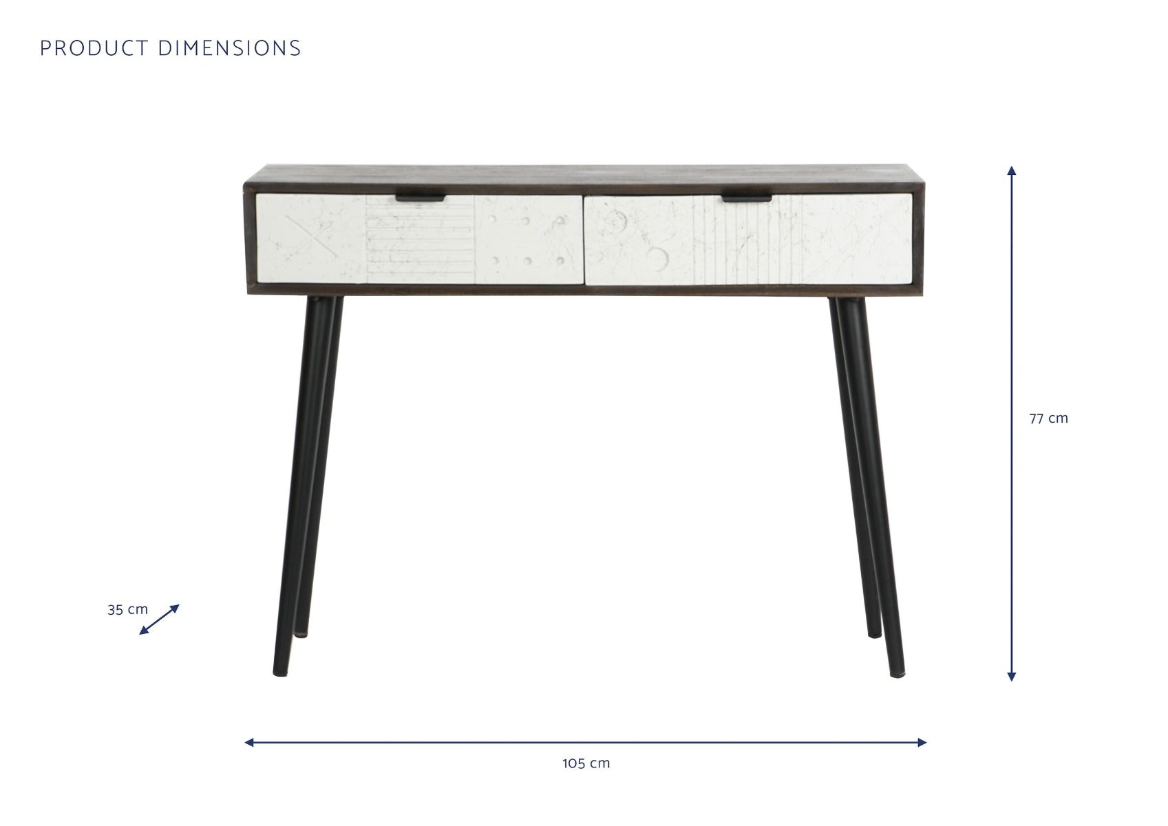 Consola SETORIA 105 x 35 x 77 CM