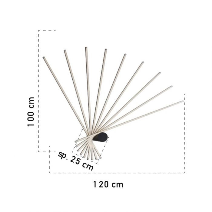 Plafoniera SHANGHAI BLACK