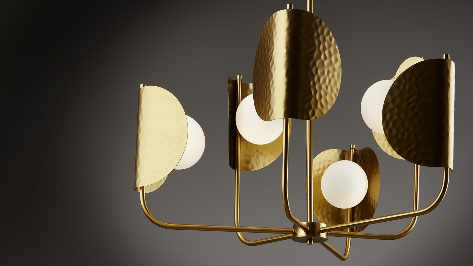 Lampa suspendata SHRIMP BRASS