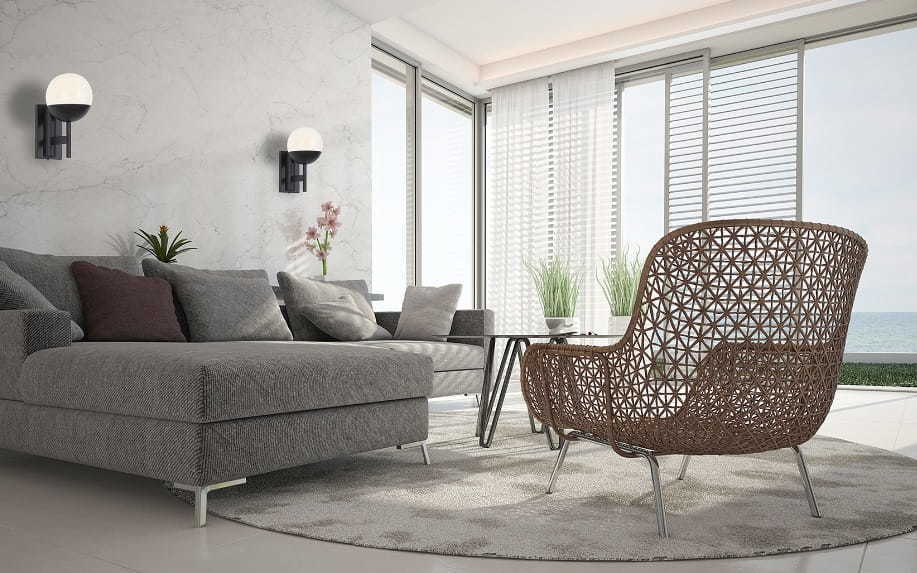 Aplica de perete SIMS BLACK