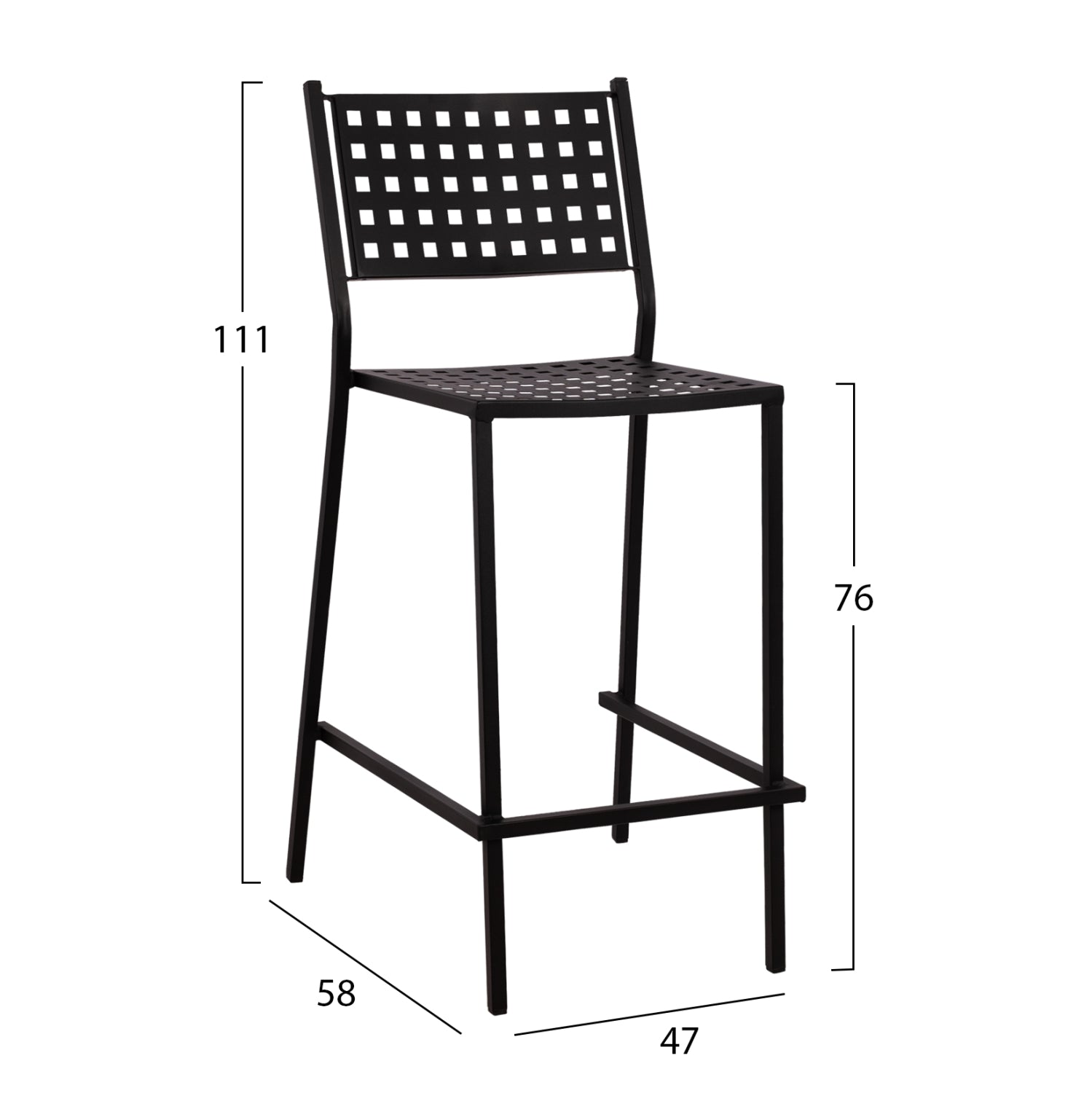 Scaun de bar TETRAL H76 CM