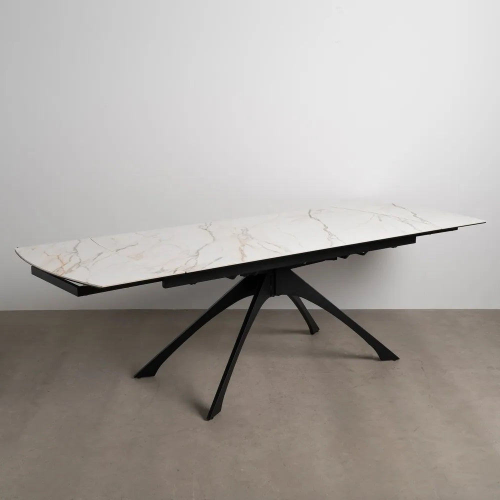 Masa extensibila SOFIE BEIGE/BLACK 180(260) x 90 CM