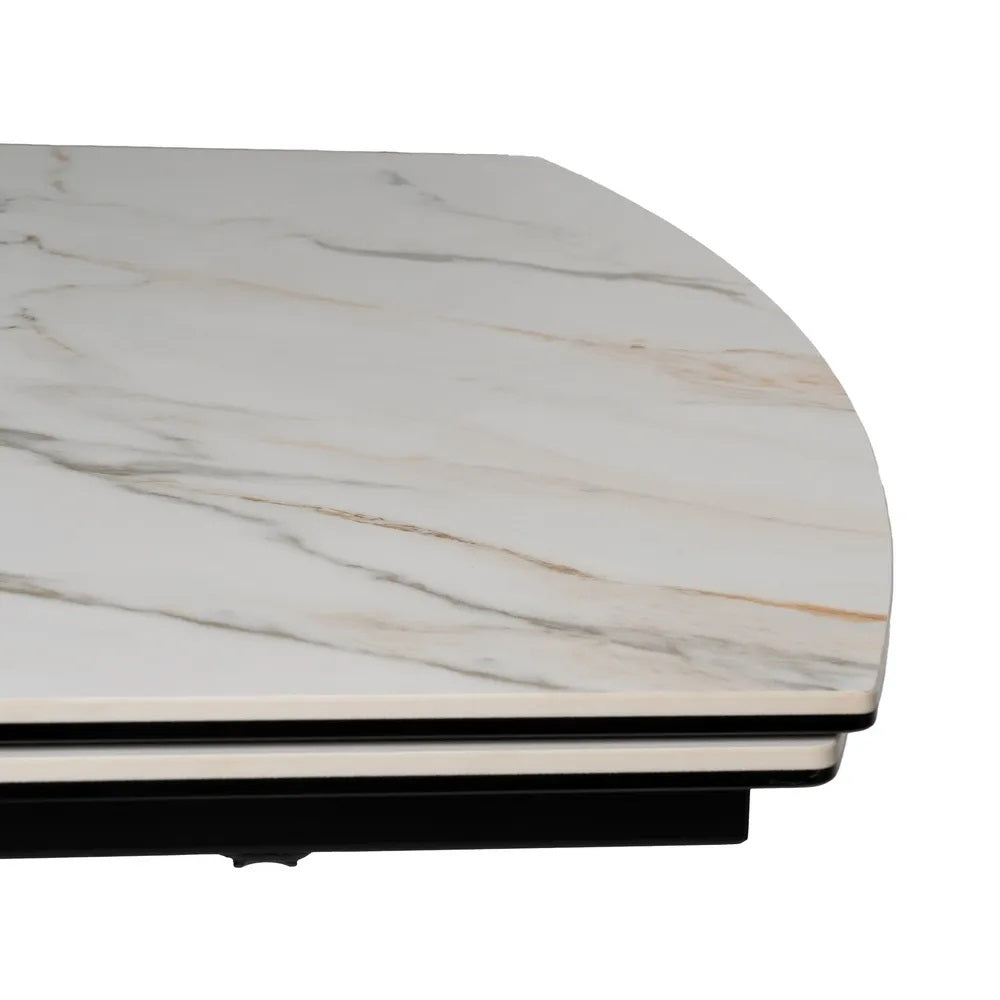 Masa extensibila SOFIE BEIGE/BLACK 180(260) x 90 CM