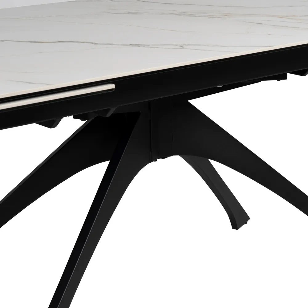 Masa extensibila SOFIE BEIGE/BLACK 180(260) x 90 CM