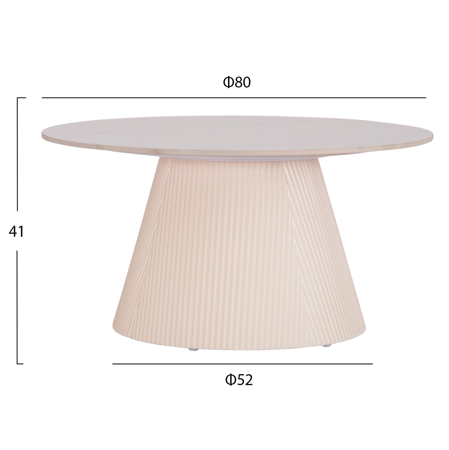 Masuta de cafea SOLARO Ø80 x 41 CM