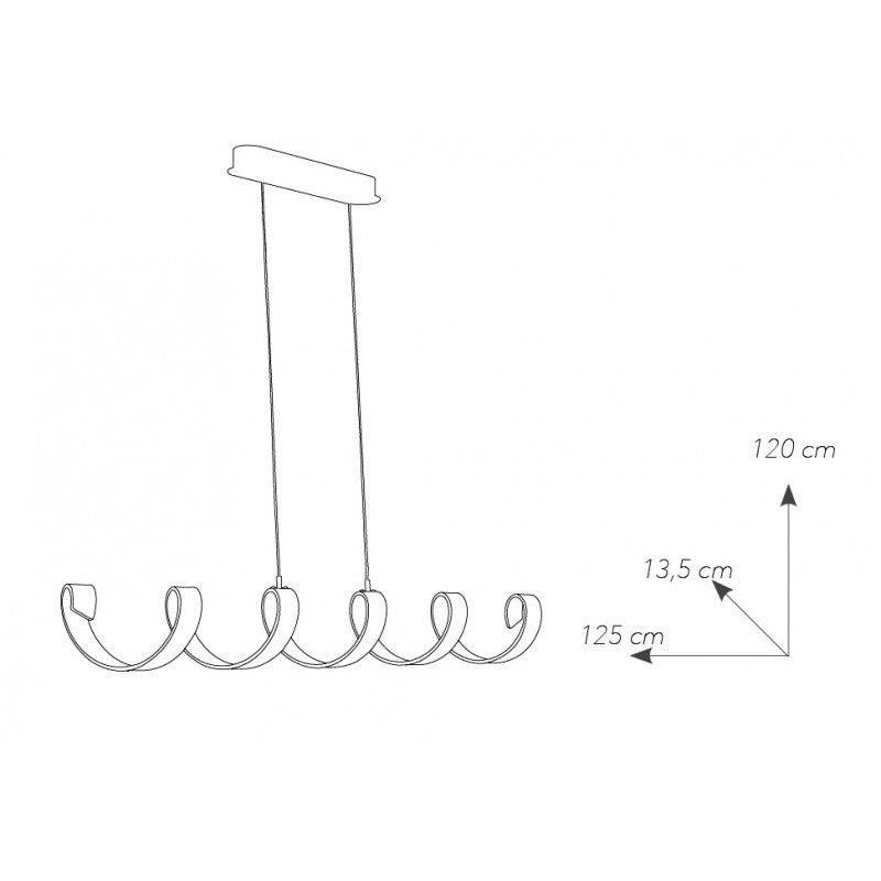 Lampă suspendată HELIX S6