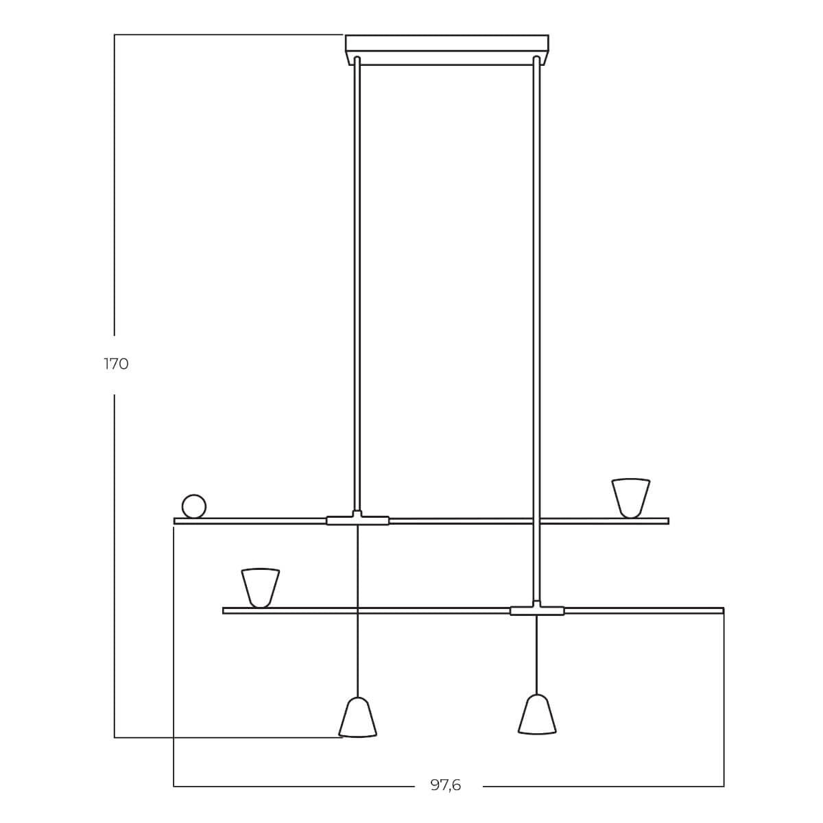 Lampa suspendata SPALTO