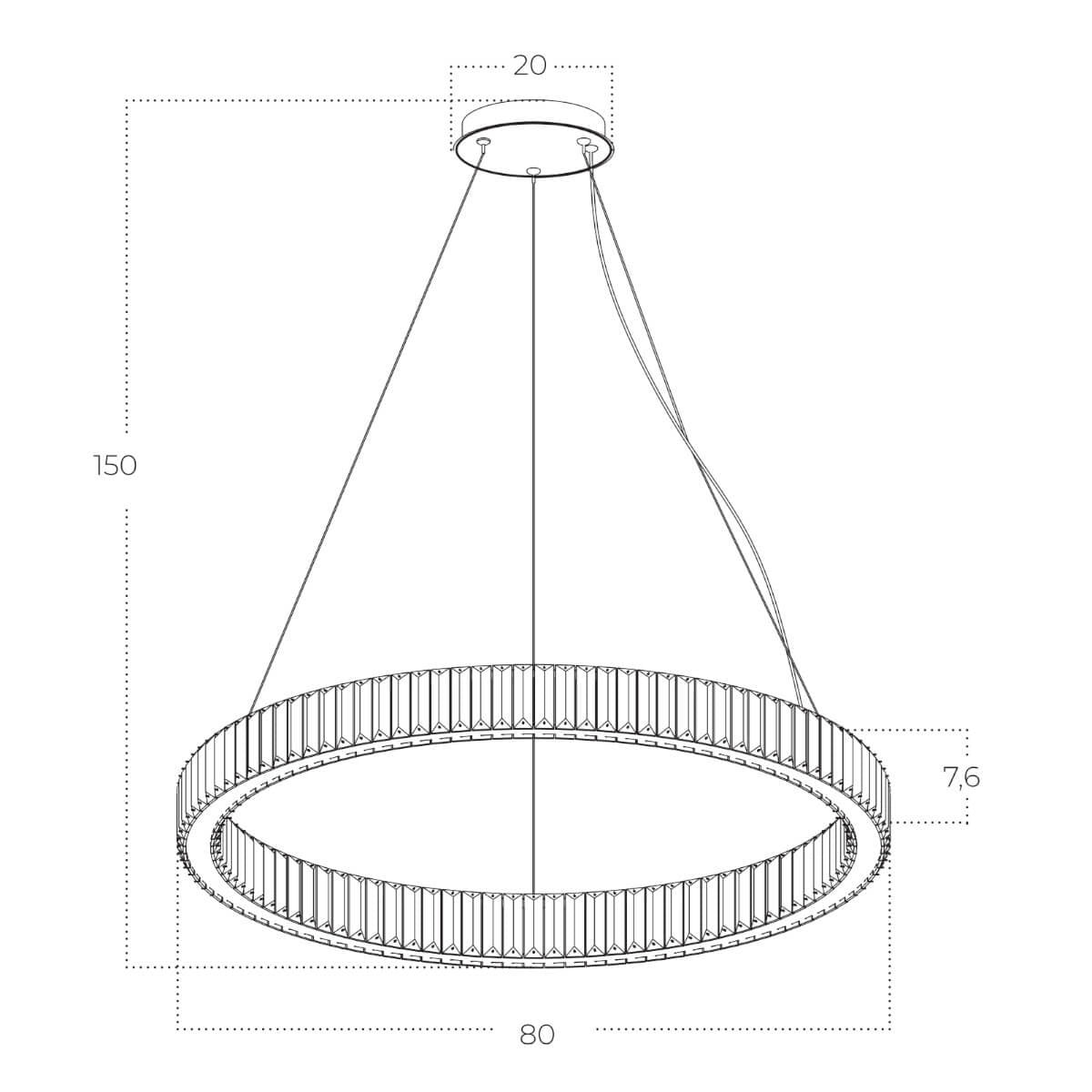 Lampa suspendata dimabila STALKO 72W