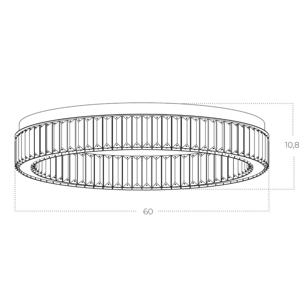 Plafoniera dimabila STALKO 48W 60CM