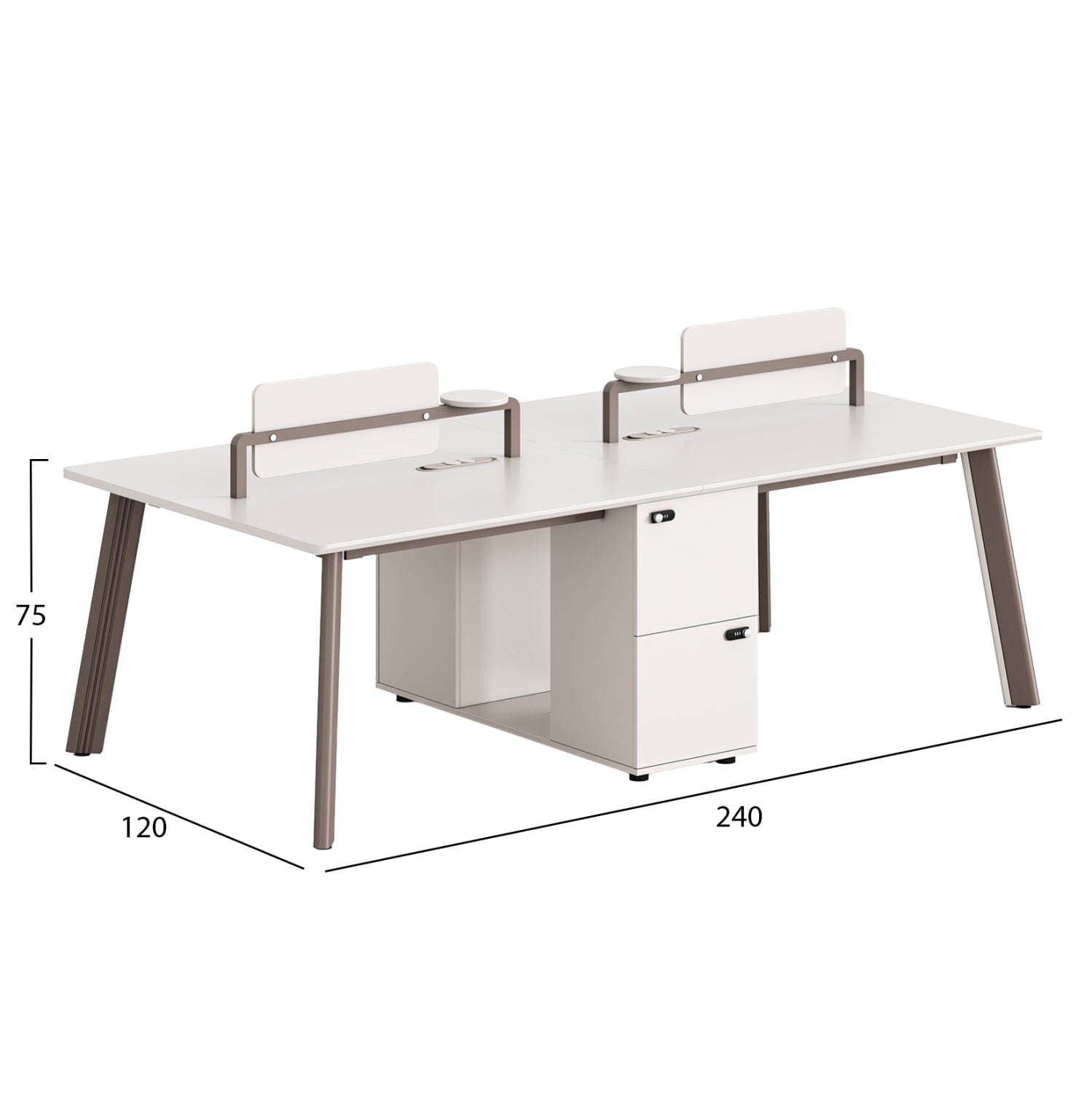 Birou KANEDO 4S 240 x 120 CM