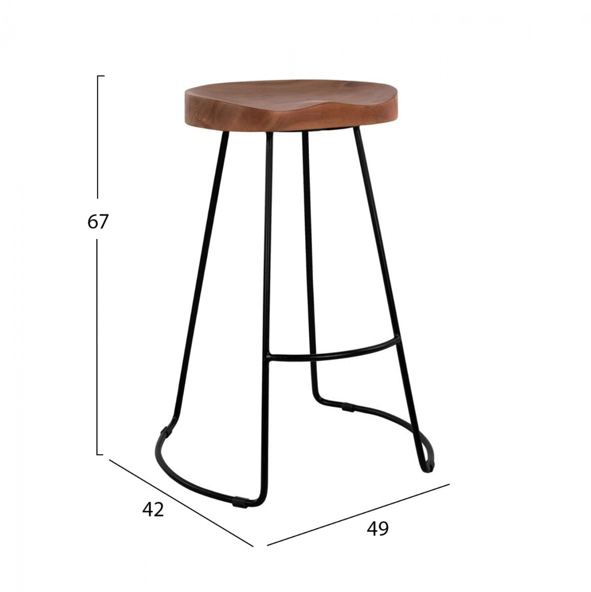 Scaun de bar STOLTO H67 CM