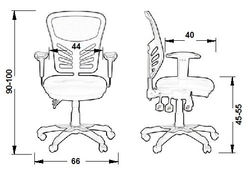 Scaun de birou TAMZIN SIMPLY
