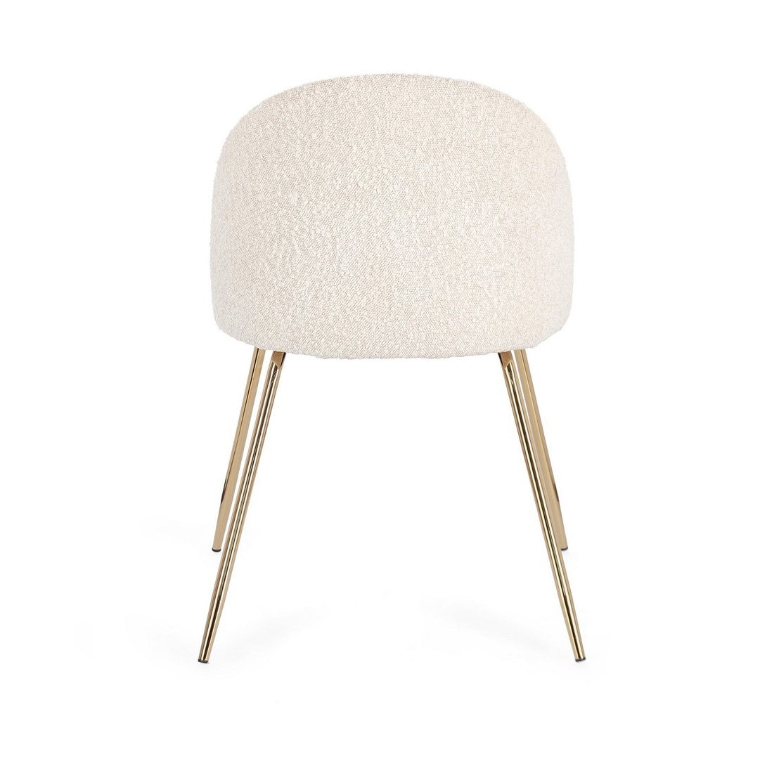 Set scaune 3+1 gratis TANIA GOLD BOUCLE IVORY