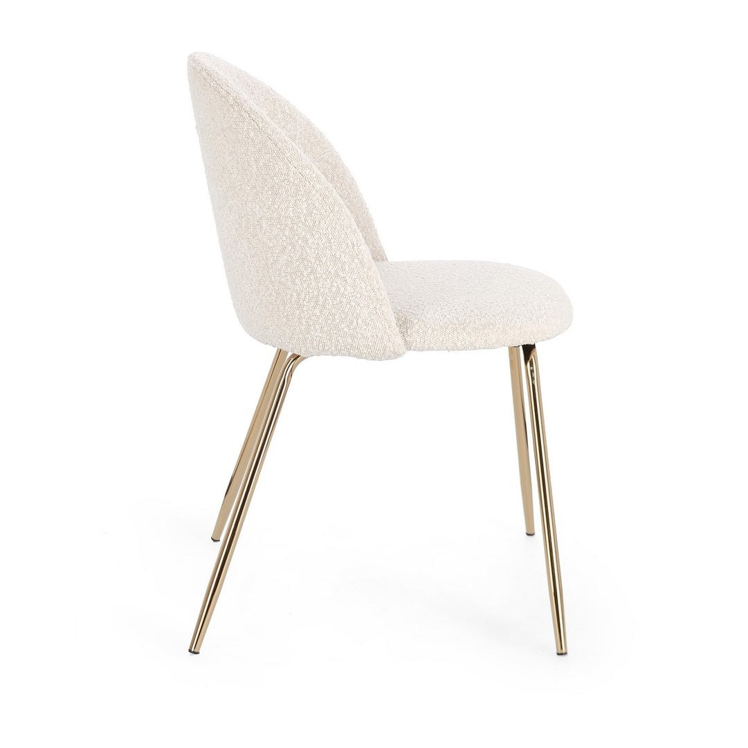 Set scaune 3+1 gratis TANIA GOLD BOUCLE IVORY