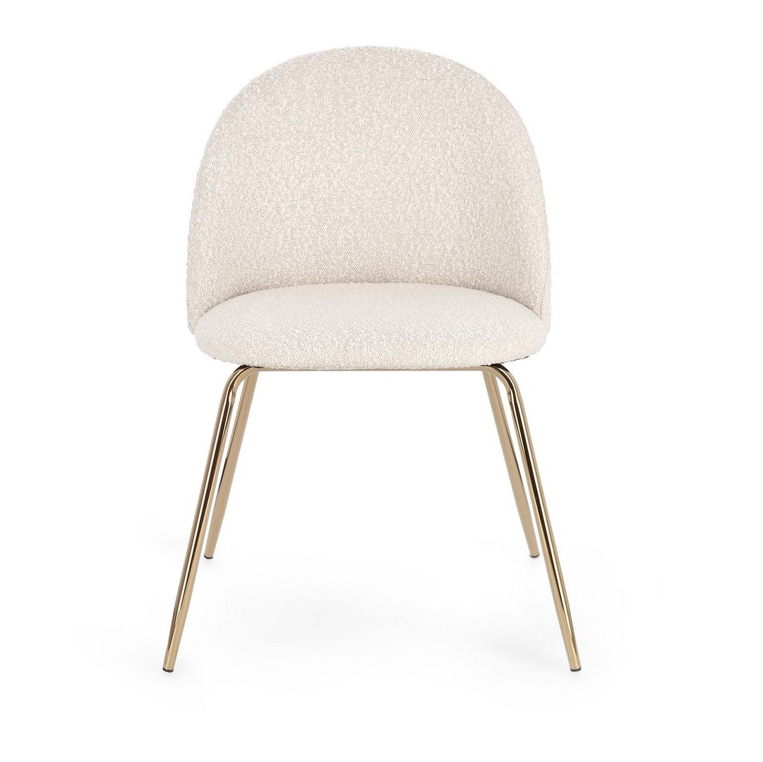 Set scaune 3+1 gratis TANIA GOLD BOUCLE IVORY