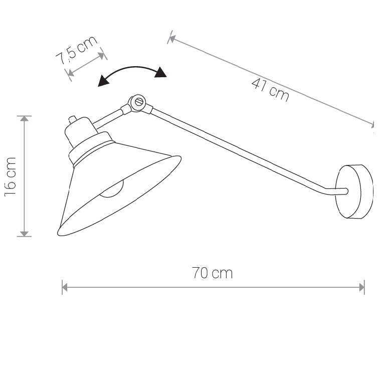 Aplica de perete BORAS AP